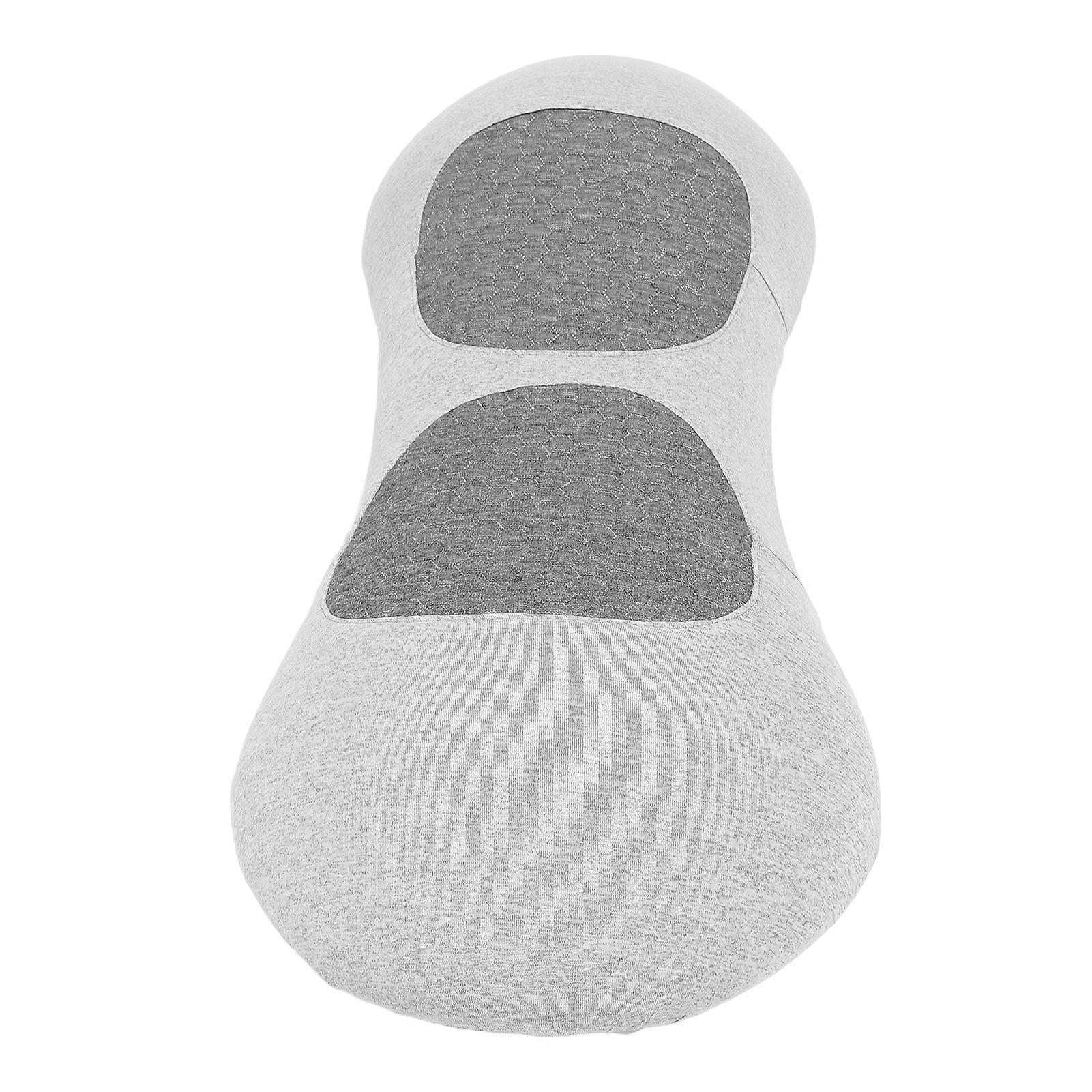Lumbar Support Pillow Memory Foam Breathable Lower Back Support Pillow with Removable Cover for Sleeping Relaxing Space Grey 