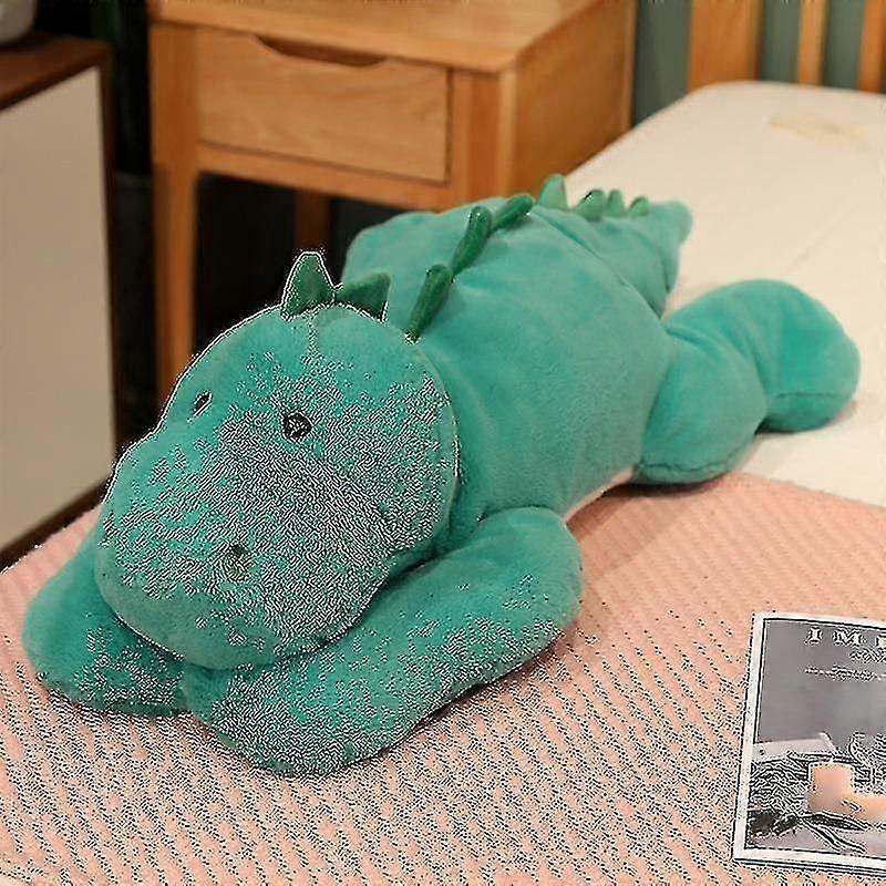 כרית צעצוע קטיפה דינוזאור משוקלל, בובת בעלי חיים ממולאים חמודה לבנים בנות, מתנה להקלה על חרדה