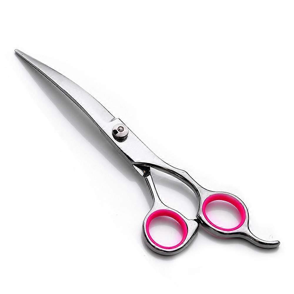 Pet Scissors,Pet Dog Gromming Scissors Curved 6' Stainless Steel Pet Dog Cat Cutting Hair Scissors for Dog Cat Face Paws Limbs