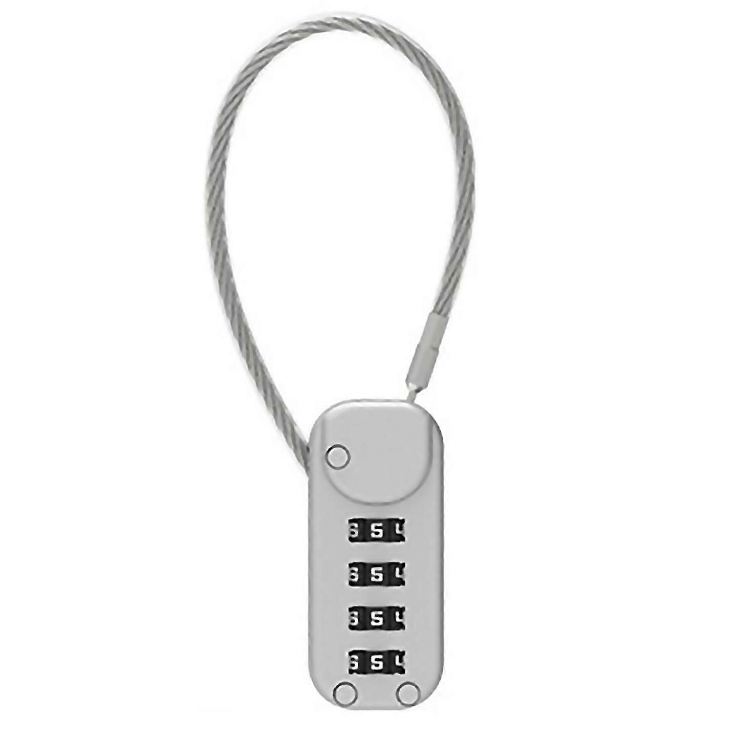 For security combination padlock 4digit padlock antitheft suitcase Gray