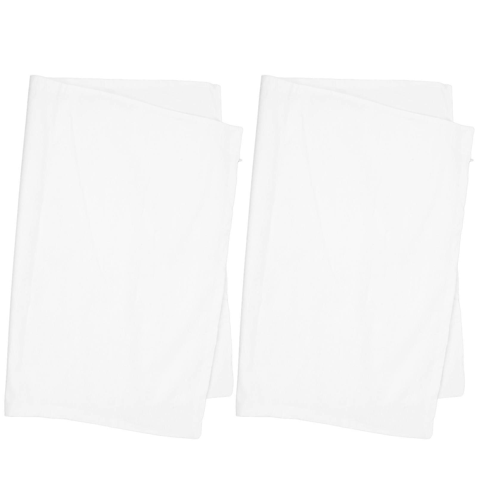 Cotton Pillowcases with Zipper Closure, 2pcs, Standard Size, Solid Color, Breathable and Comfortable Pillow Protectors for Bed Pillows