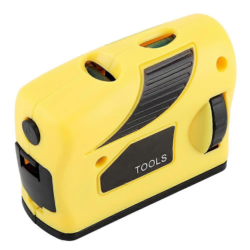 Laser Spirit Level 3-in-1 Point Line Cross, 8.3x3.3x6cm, Yellow