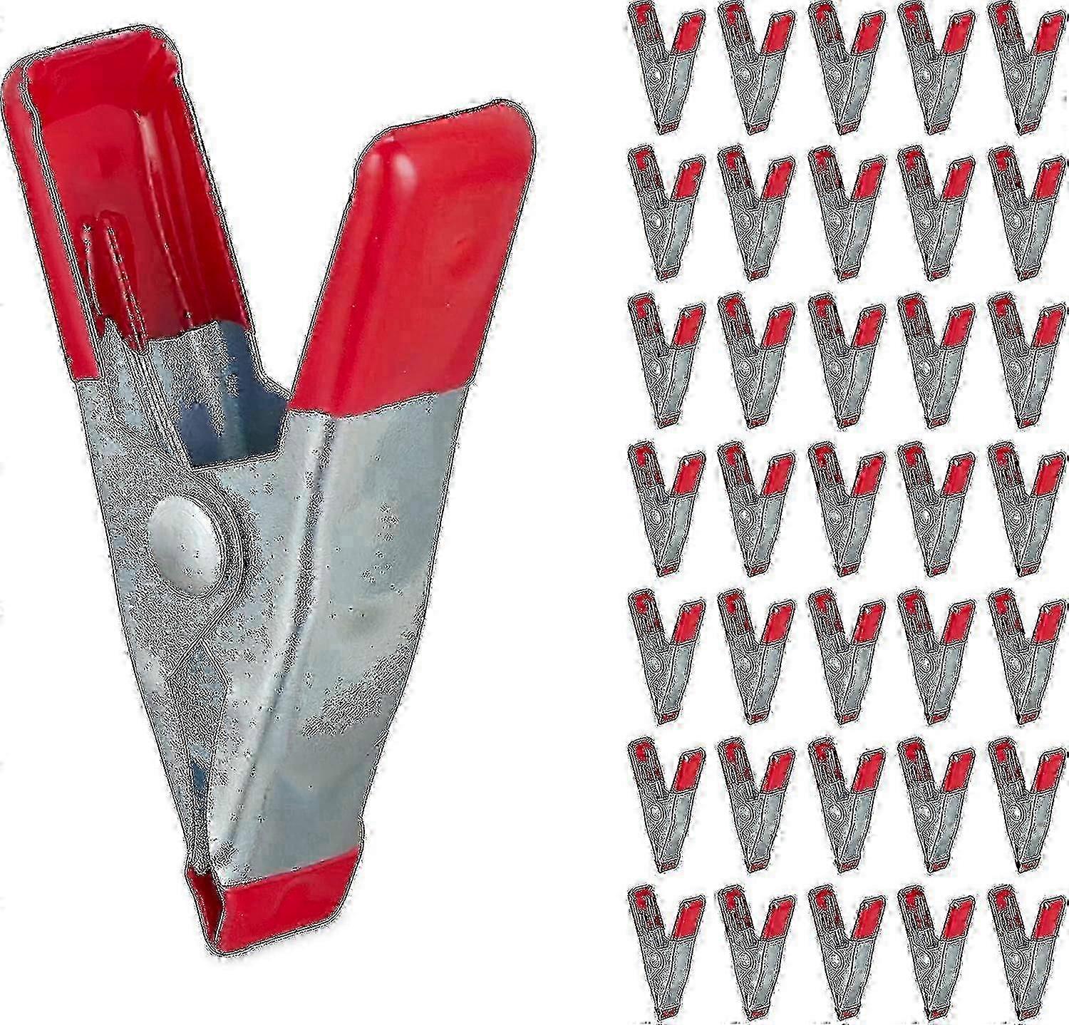 36-Piece Pliers and Vice Clamp Set for DIY Projects, Includes Staples with 20mm Width in Red Color