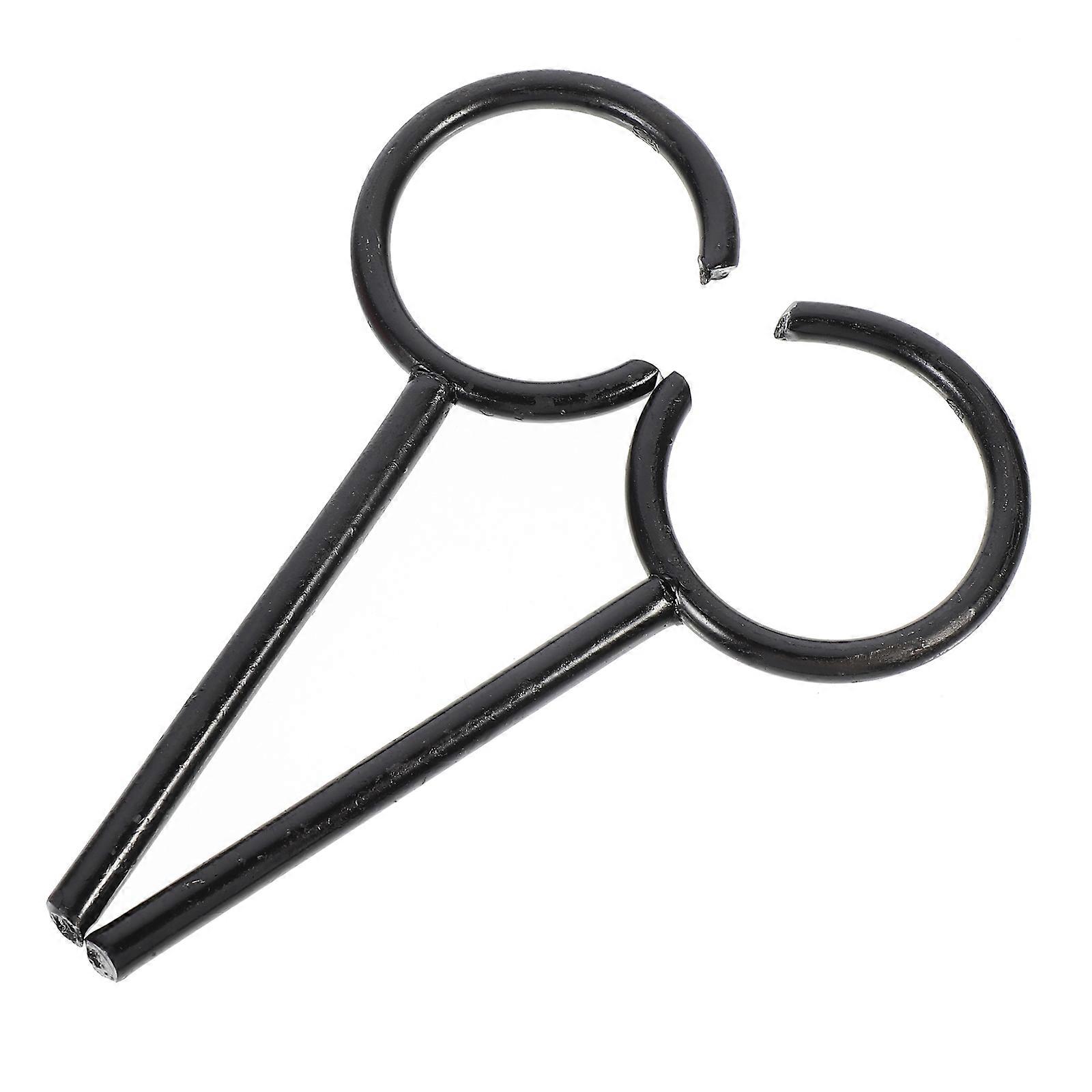 Laboratory for Beakers and Flasks Made of Durable Iron Black 2pcs