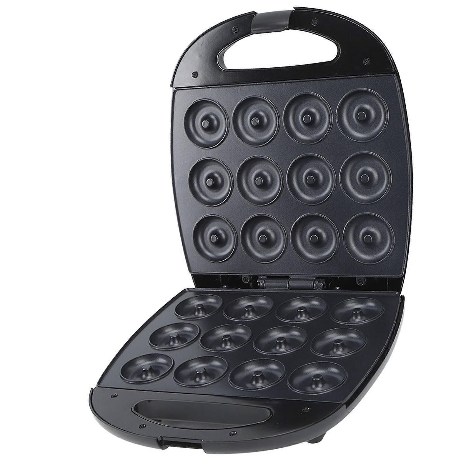 Mini Donut Maker with Adjustable Temp, Double Heating, 12 Donuts