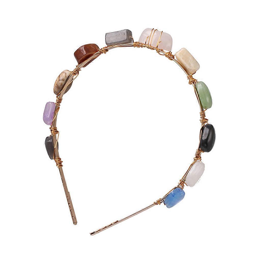 Unique Holiday Headband for Women Girls Made of Metal Multi Color Fashion Scarf for Decoration 1pc