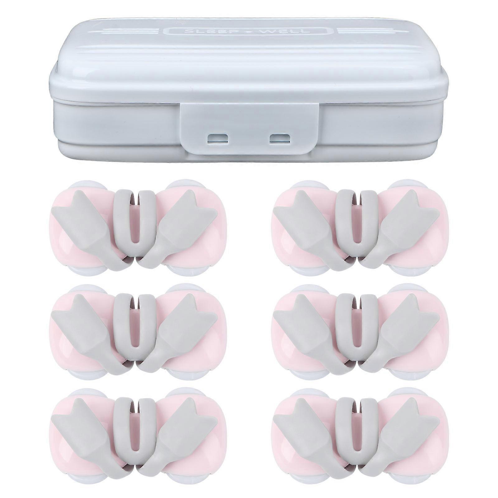 Quilt Fixation Clips 6Pcs Pink Design For Home Use Preventing Quilt Cover From Sliding