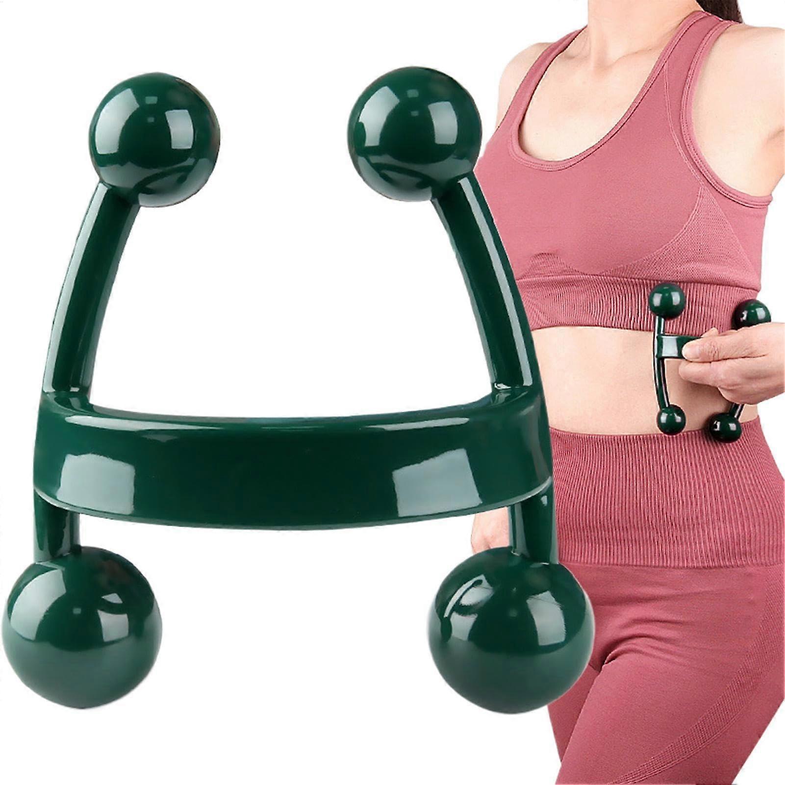 Trigger Point Massage Tool  Portable Handheld Massager With HShaped Handle  Lightweight Back Massager For Home Gym