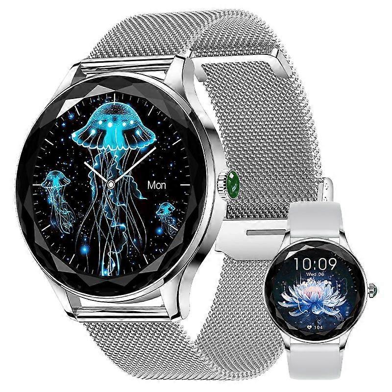 Smartwatch NX23Pro 1.27 Inch IPS Screen Bluetooth Call IP68 Waterproof 200mAh Long Battery Life(Silver)