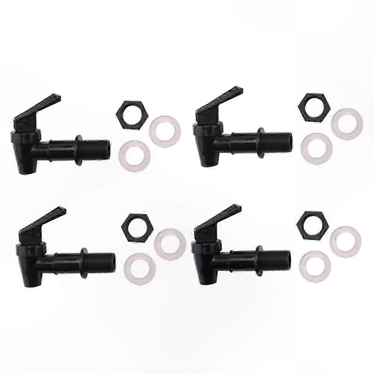 4-Pack Cooler Faucet Replacement, Reusable Water Dispenser Tap Set for Jugs and Beverage Containers