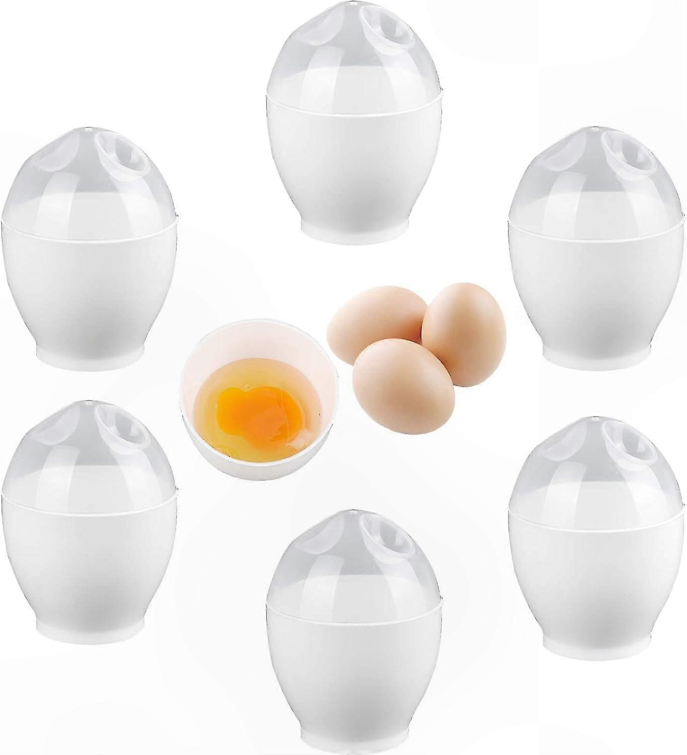 6-Piece Egg Cooker Set for Poached Eggs with Molds