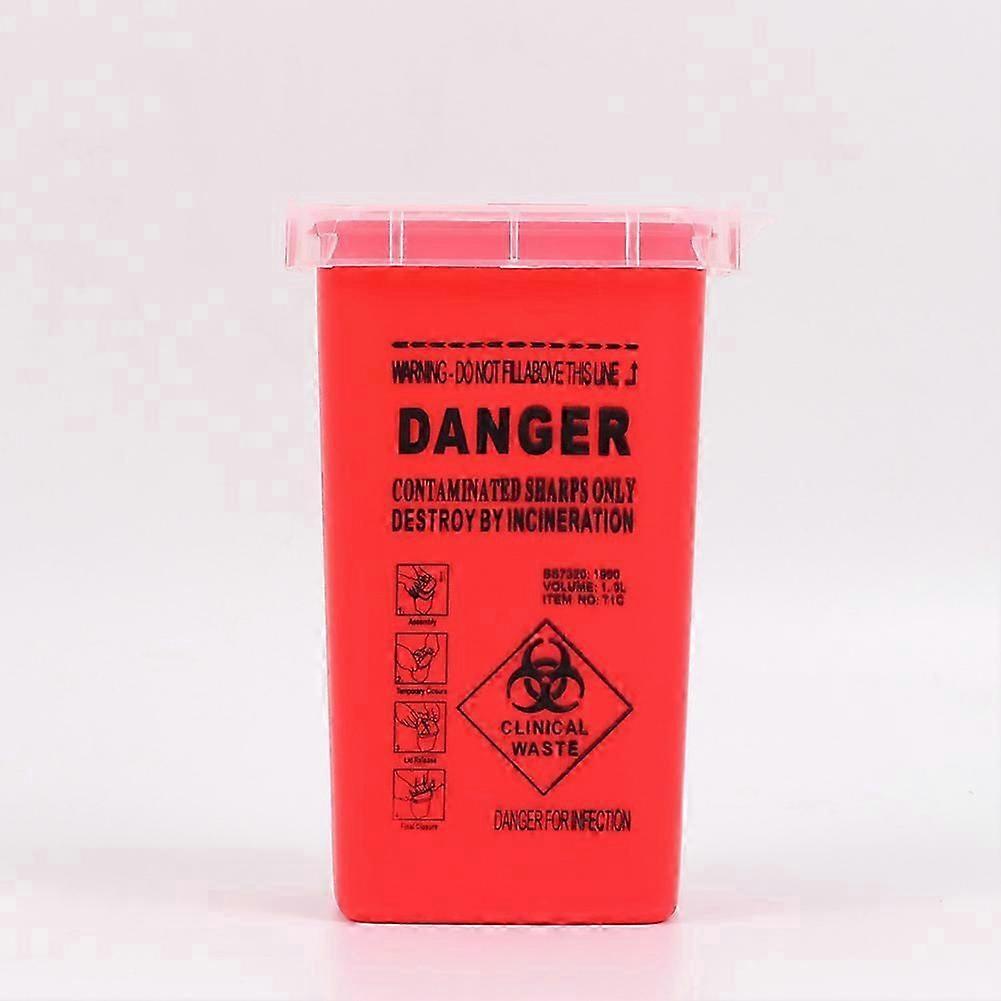 Top Quality 1L Sharps Container Tattoo Needle Disposal Containers For Tattoo Supplies Tattoo Accessories Supplies