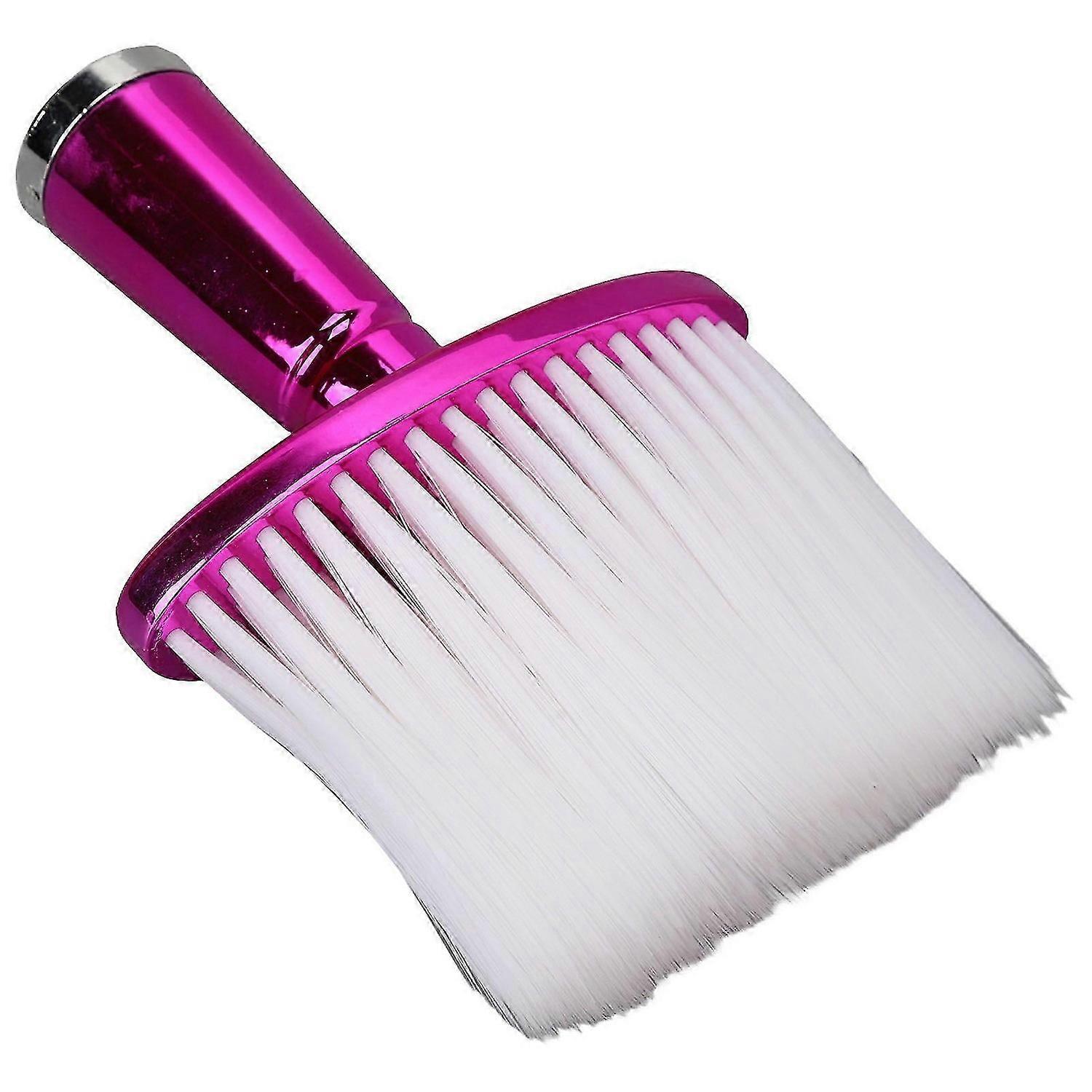 2025 Latest Model Barber Brush Neck Duster Electroplating Rosy Red Handheld So...
