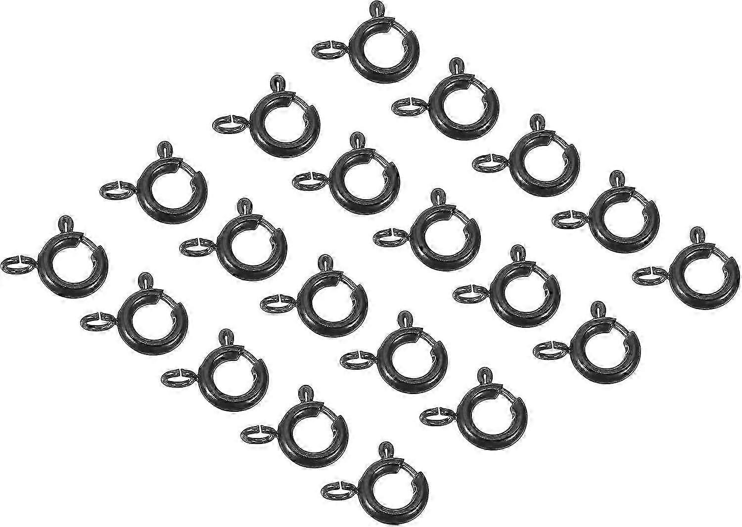 Spring Ring Clasps, 20Pcs 6mm Stainless Steel Round Close Spring Ring Clasps