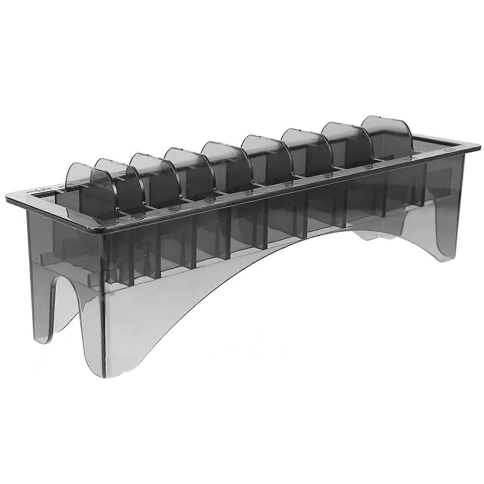Hair Clipper Comb Holder Rectangular Plastic Guide Comb Storage Box For Barbershop Compact Organizer