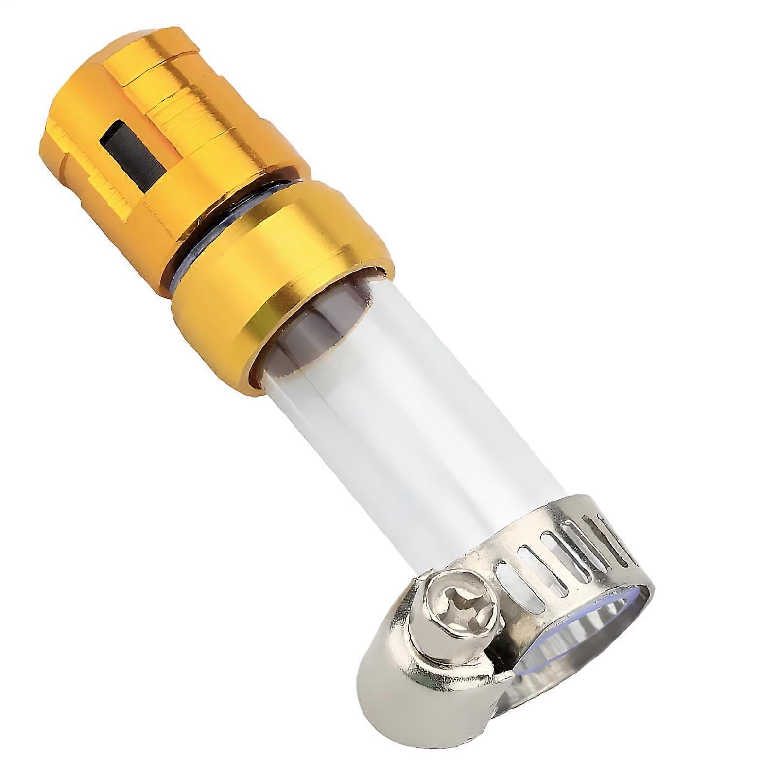 Motorcycle Air Filter Drain Pipe Replacement, Gold Precision Engineered, Stable Structure, Compatible with Various Models