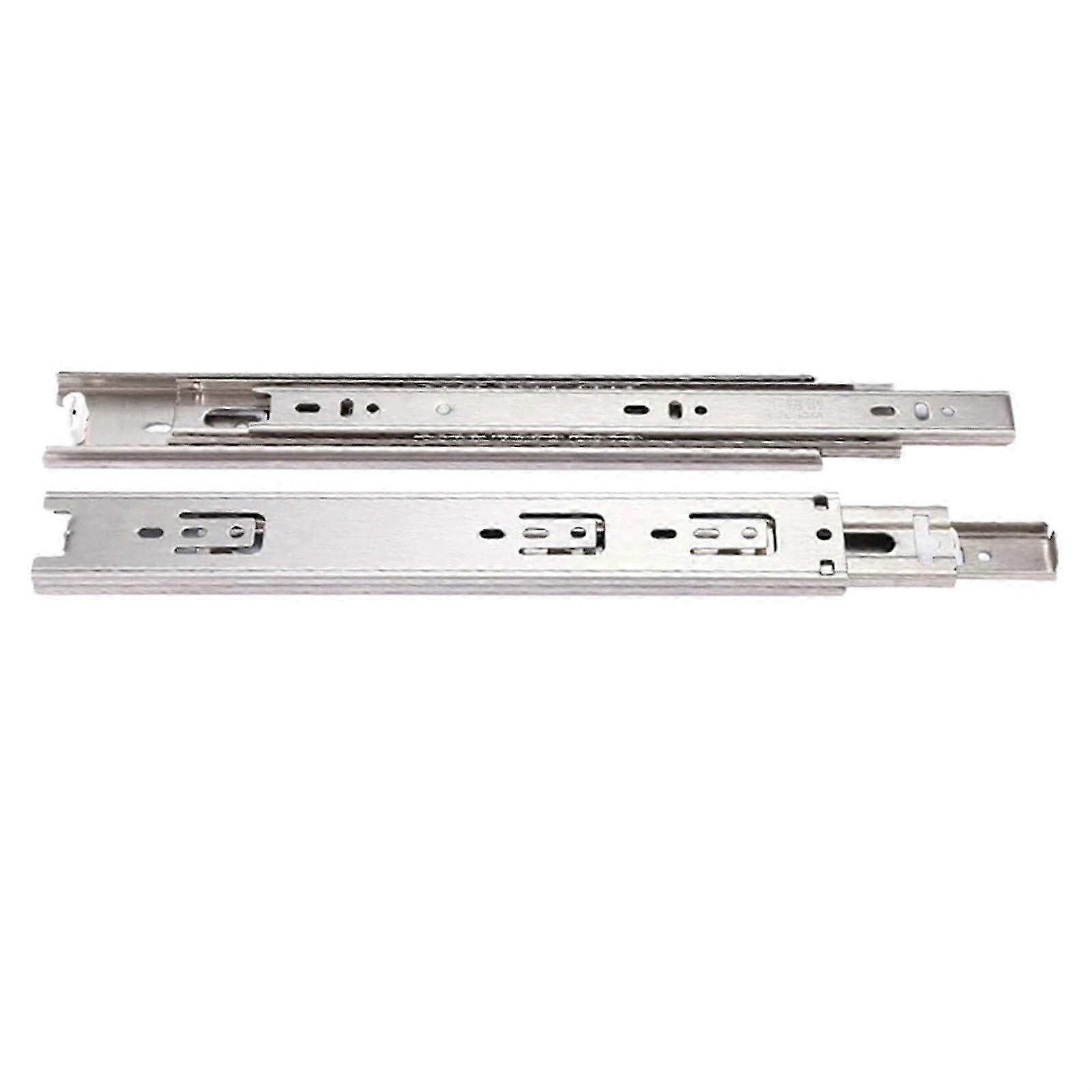 Full Extension Telescopic Slide Drawer Slides Stainless Steel Thickened Hydraulic Damping(14inch) 2025