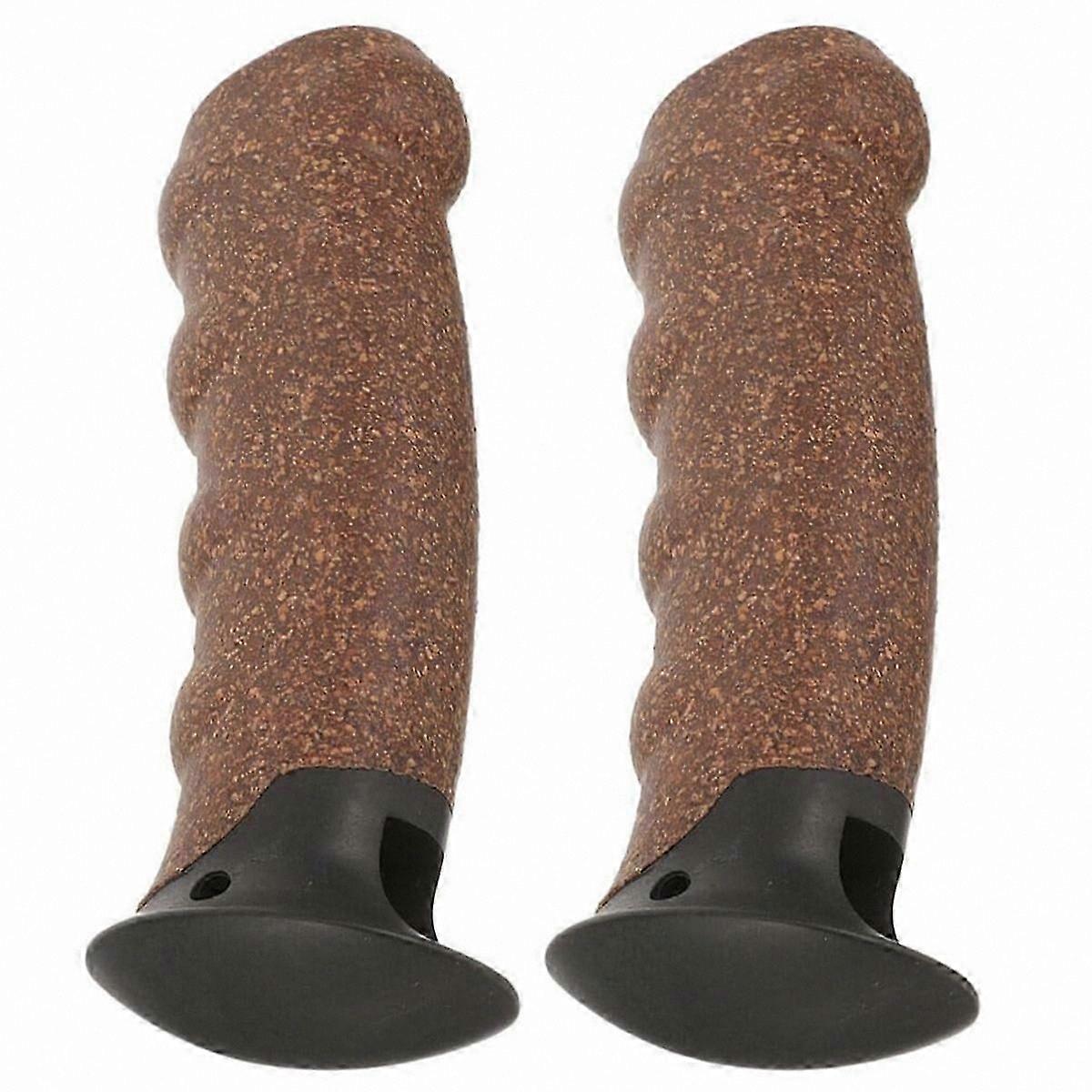 Cork Handle for Hiking Poles and Walking Sticks with Durable Trekking Pole Tips Grip Accessory