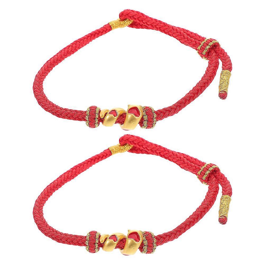 Snake Bracelet Year of The Snake Red Rope Bracelet 2Pcs