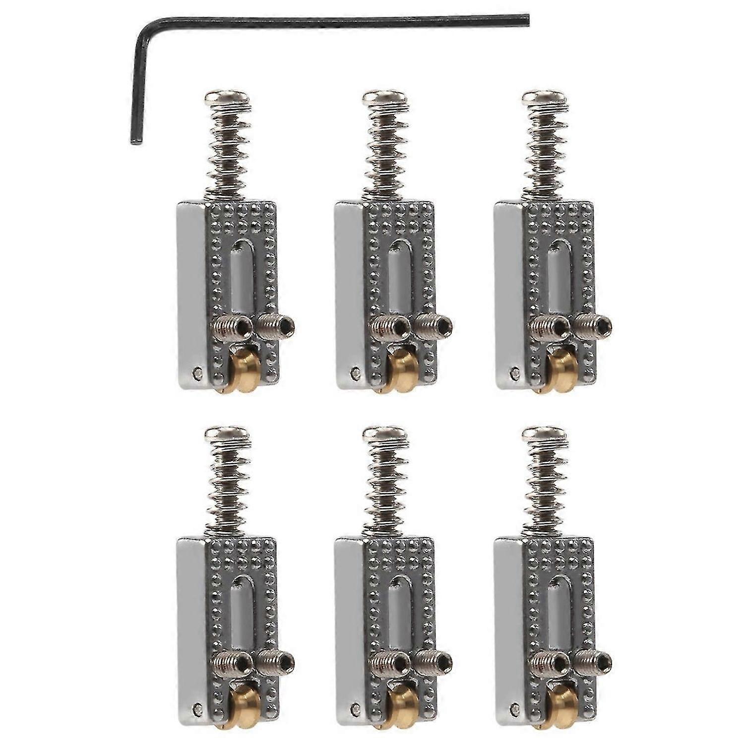 6 Roller Bridge Tremolo Saddles With Wrenc