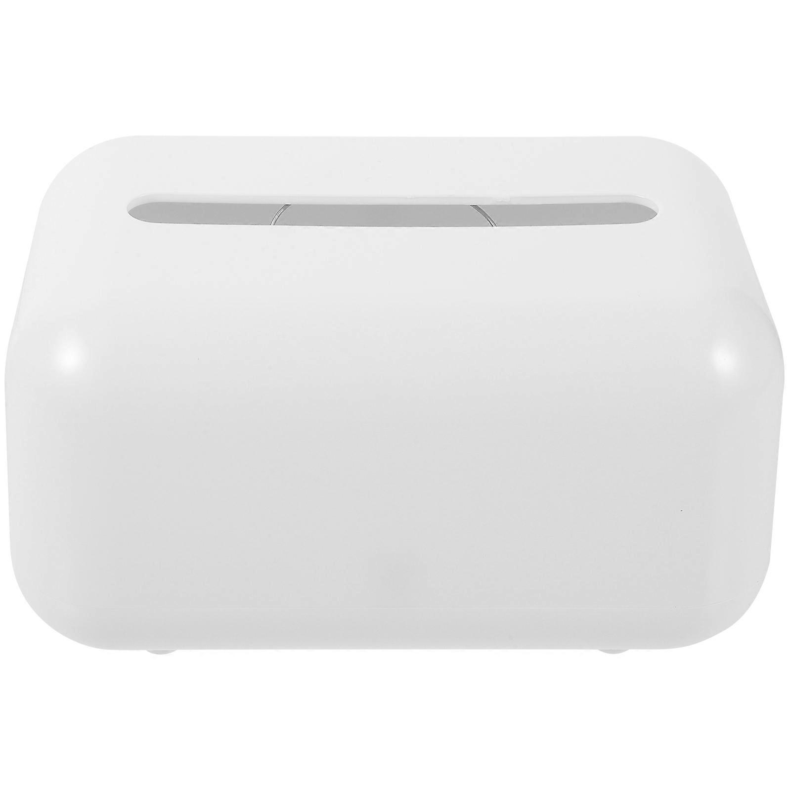 White Tissue Box Holder for Home 4Pcs Creative Plastic Multi-Use Cover