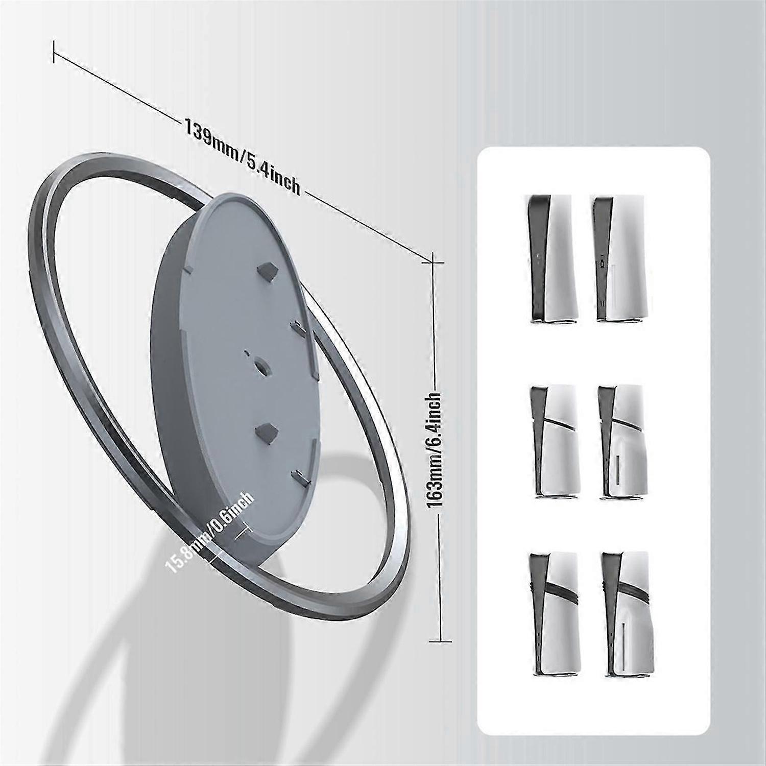 Vertical Stand Replacement for PS5 Pro/PS5 Slim/PS5 Console Silver