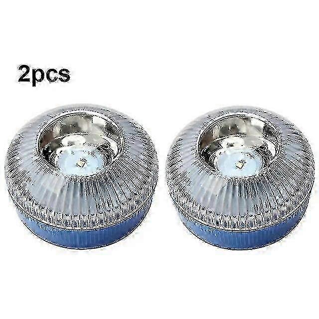 Newest Portable V16 Homologated Car Beacon Orange/blue/red Induction Strobe 2pcs blue