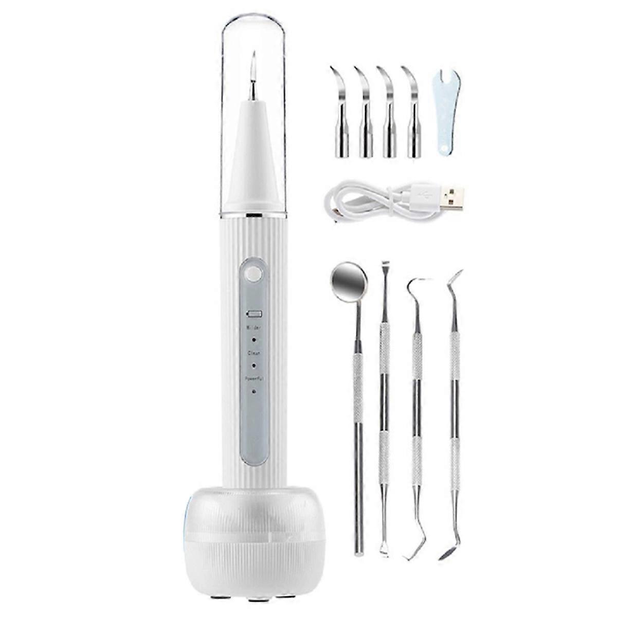 Electric Tooth Polisher Ultrasonic Tooth Scaler Oral Irrigator Calculus Remover Scaling Remover Tee