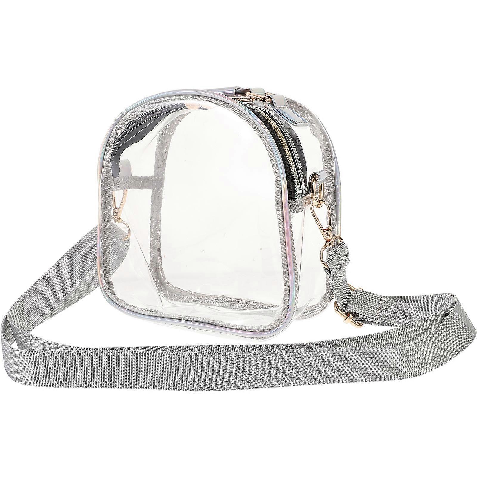Casual Backpack Girls Shoulder Bag for Student Use Transparent Sequins