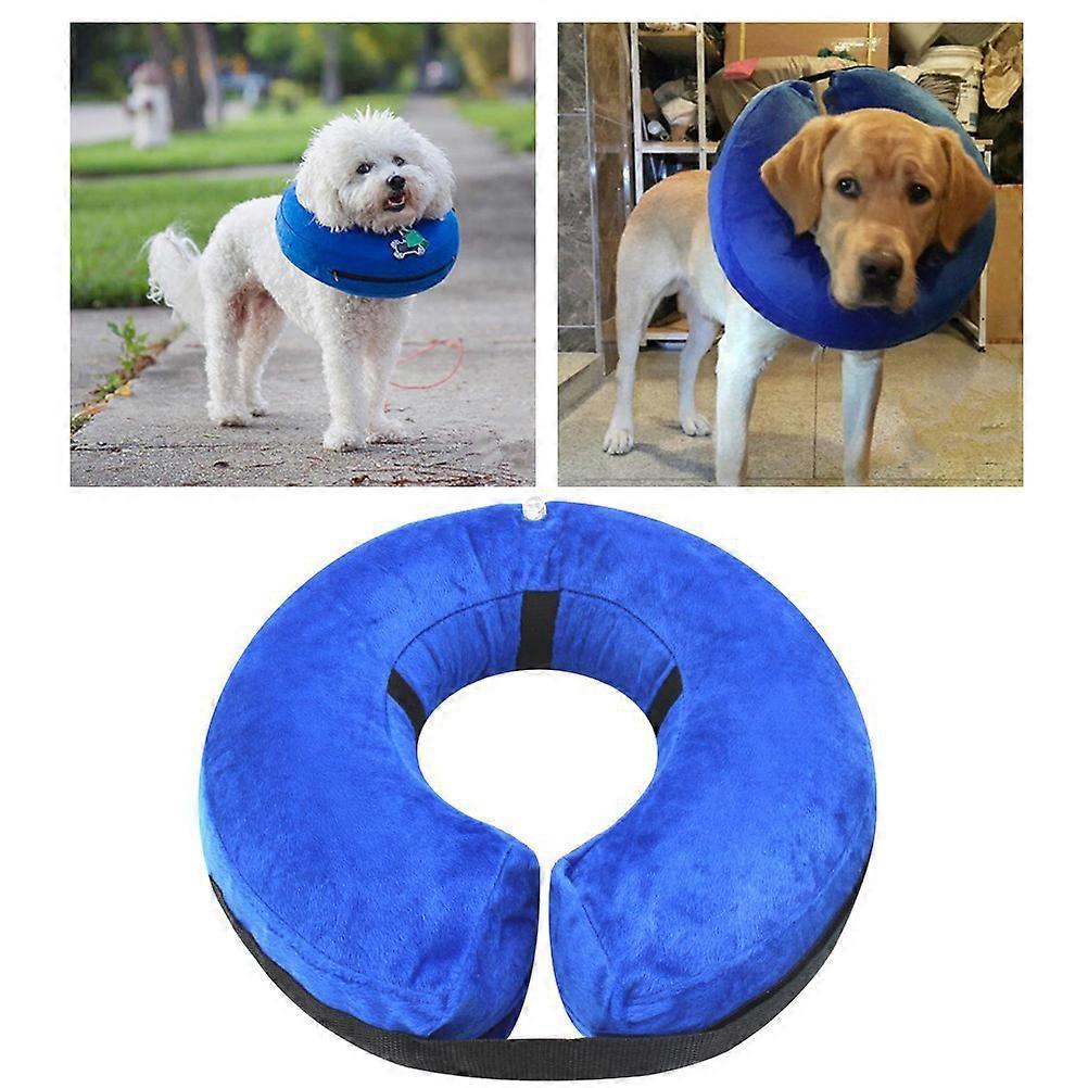 Pet Inflatable Collar for Anti- with Plush Material