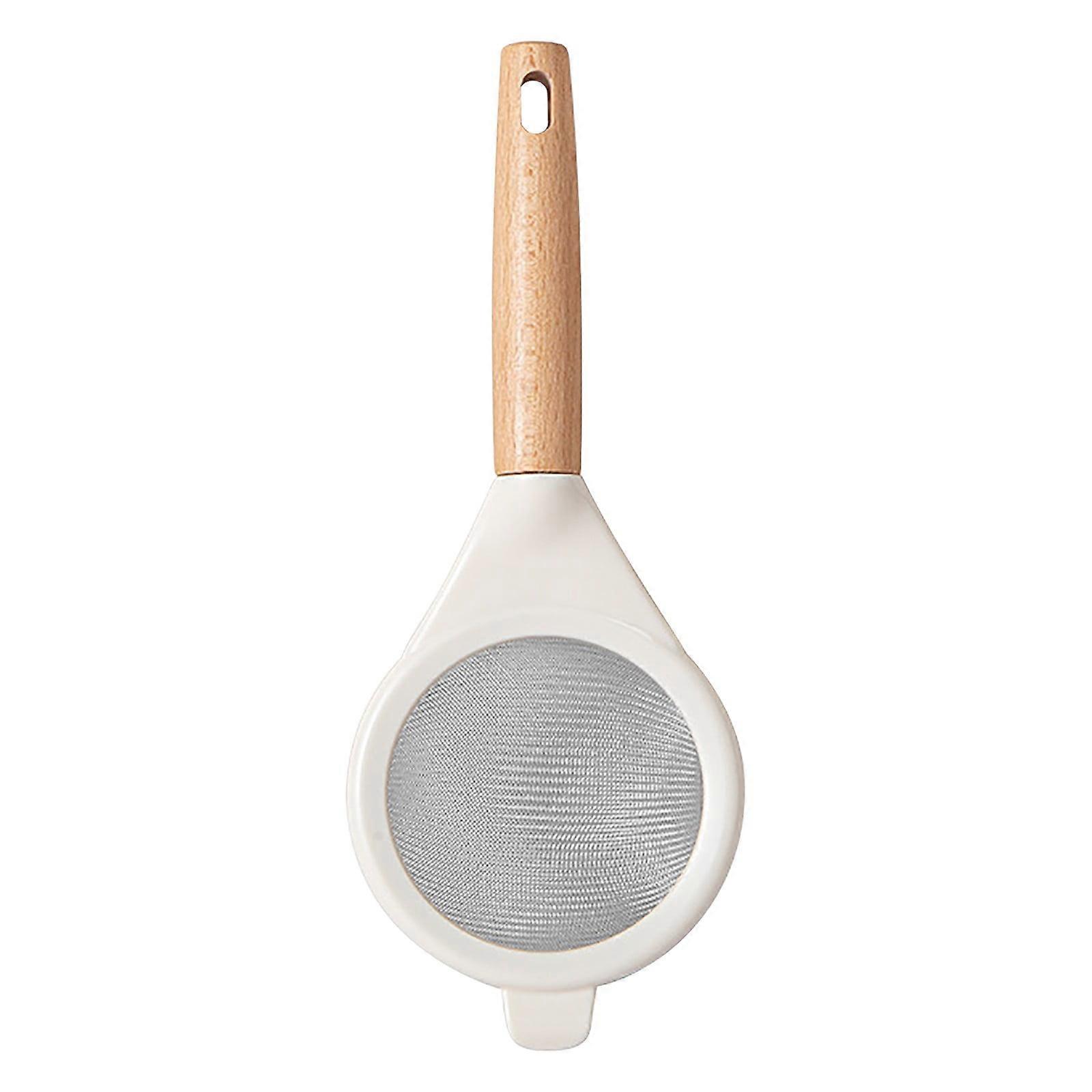 Yoloke Kitchen Flour Sifter and Baking Strainer Set with Fine Mesh Screens for Fruit Pulp, Milk, and Food Straining