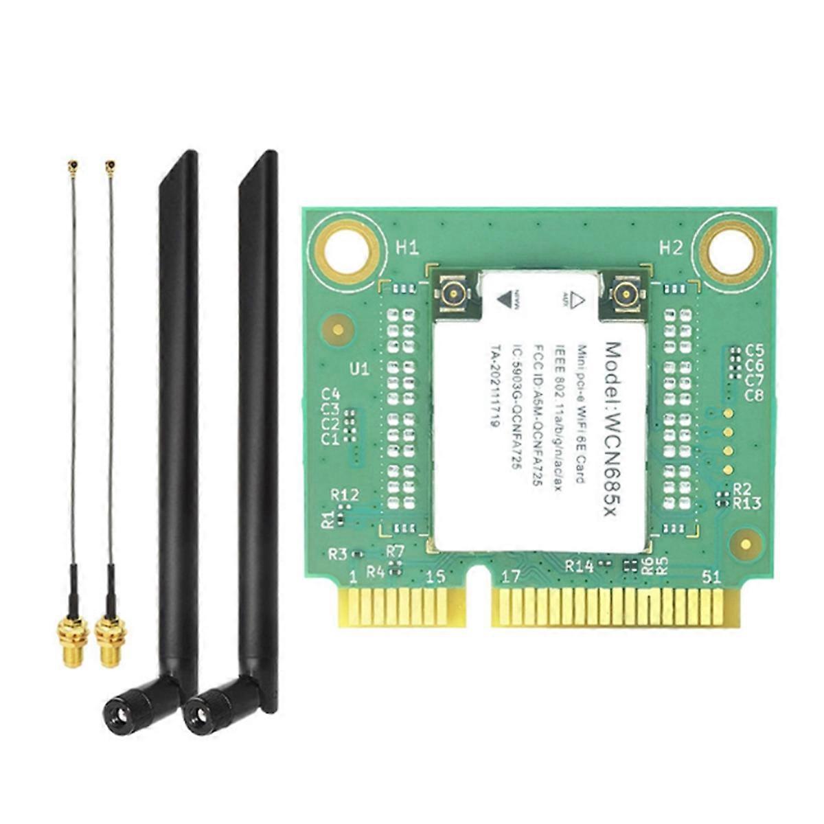 NFA725 NFA765 WCN685 WIFI 6E Card AX6000 2.4G 5G 6G Bluetooth 5.2 Mini PCIE Wireless WiFi Card Adap