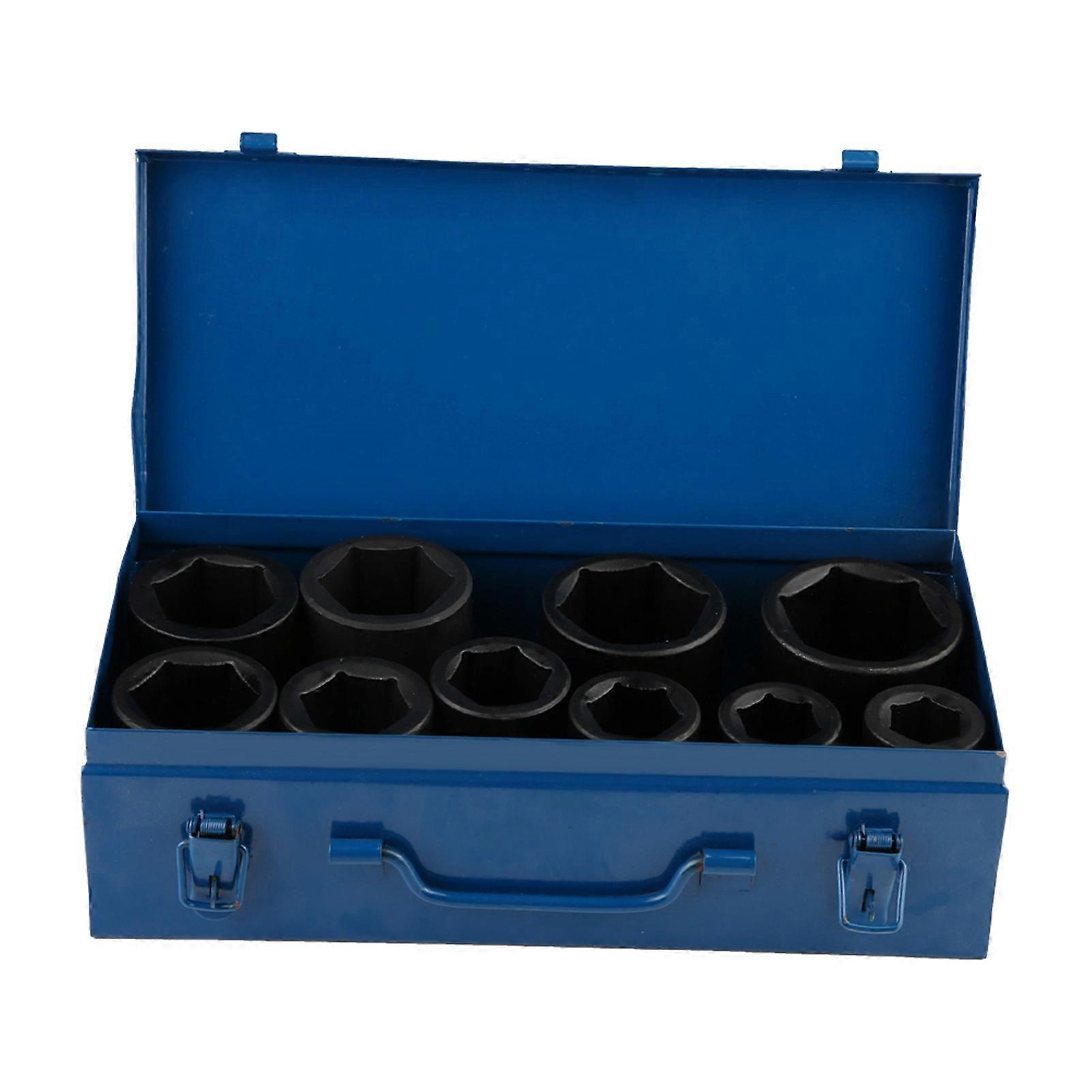 10 Piece 1" Drive Metric Deep Impact Socket Set, Long Reach Impact Sockets