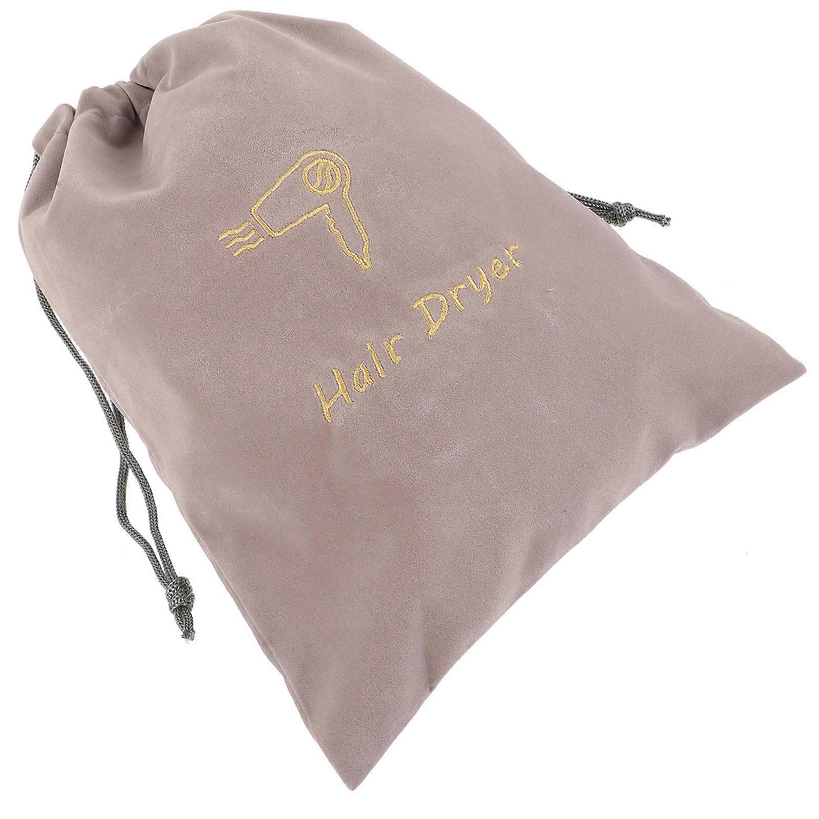 Portable Hair Dryer Bag Fabric for Storage Use 2Pcs Drawstring Pouches