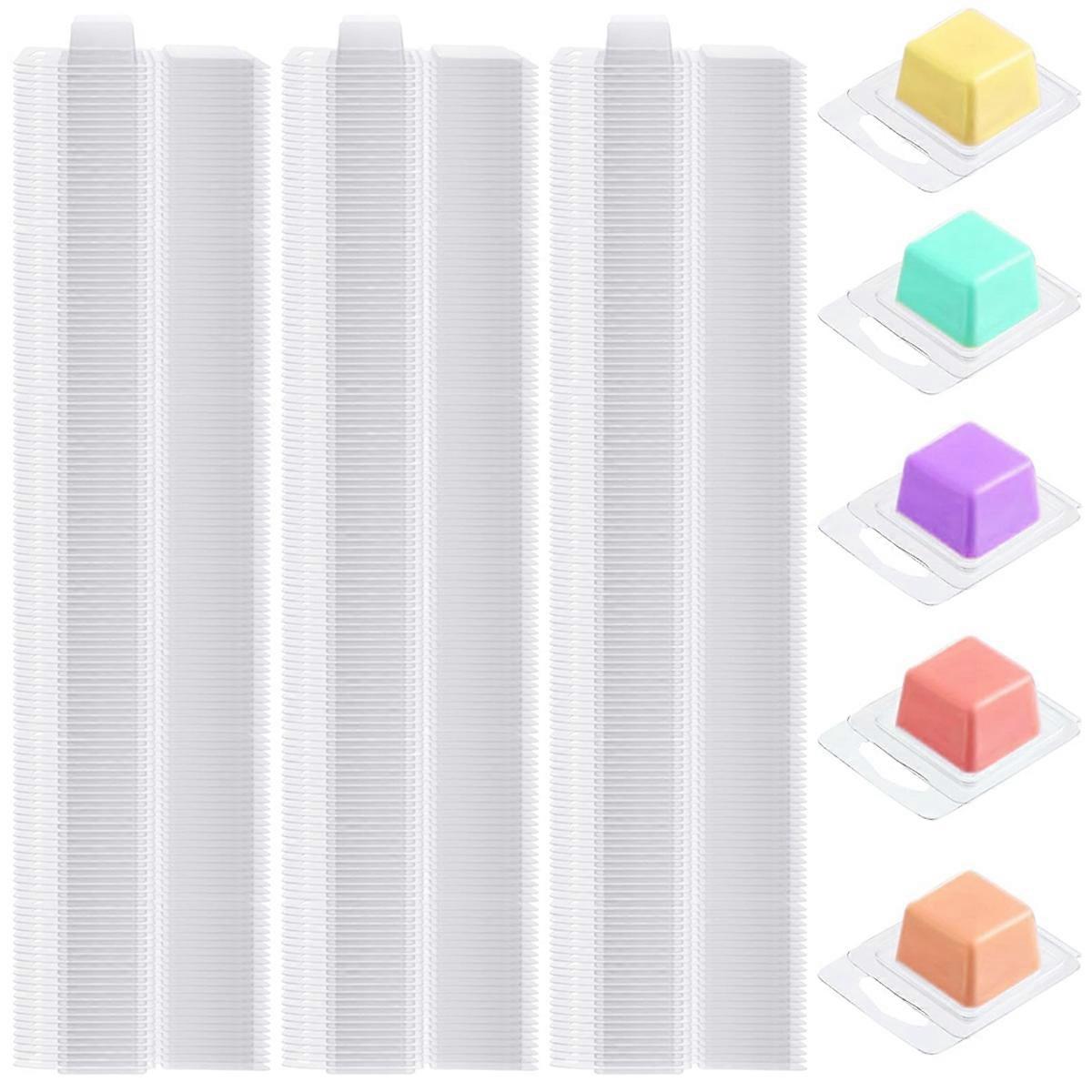 Wax Melt Clamshells Mold,Clear Empty Plastic Wax Melt Containers