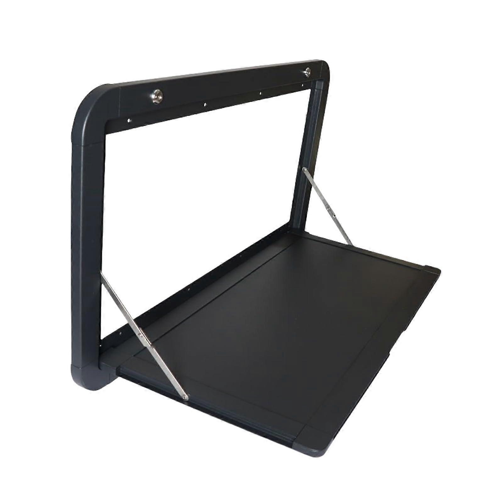 Wall Mount Hanging Dining Table Foldable RV Table 80x45cm Aluminum Alloy Lockable Tabletop 55.11 Lb Load For RV And Yachts Black