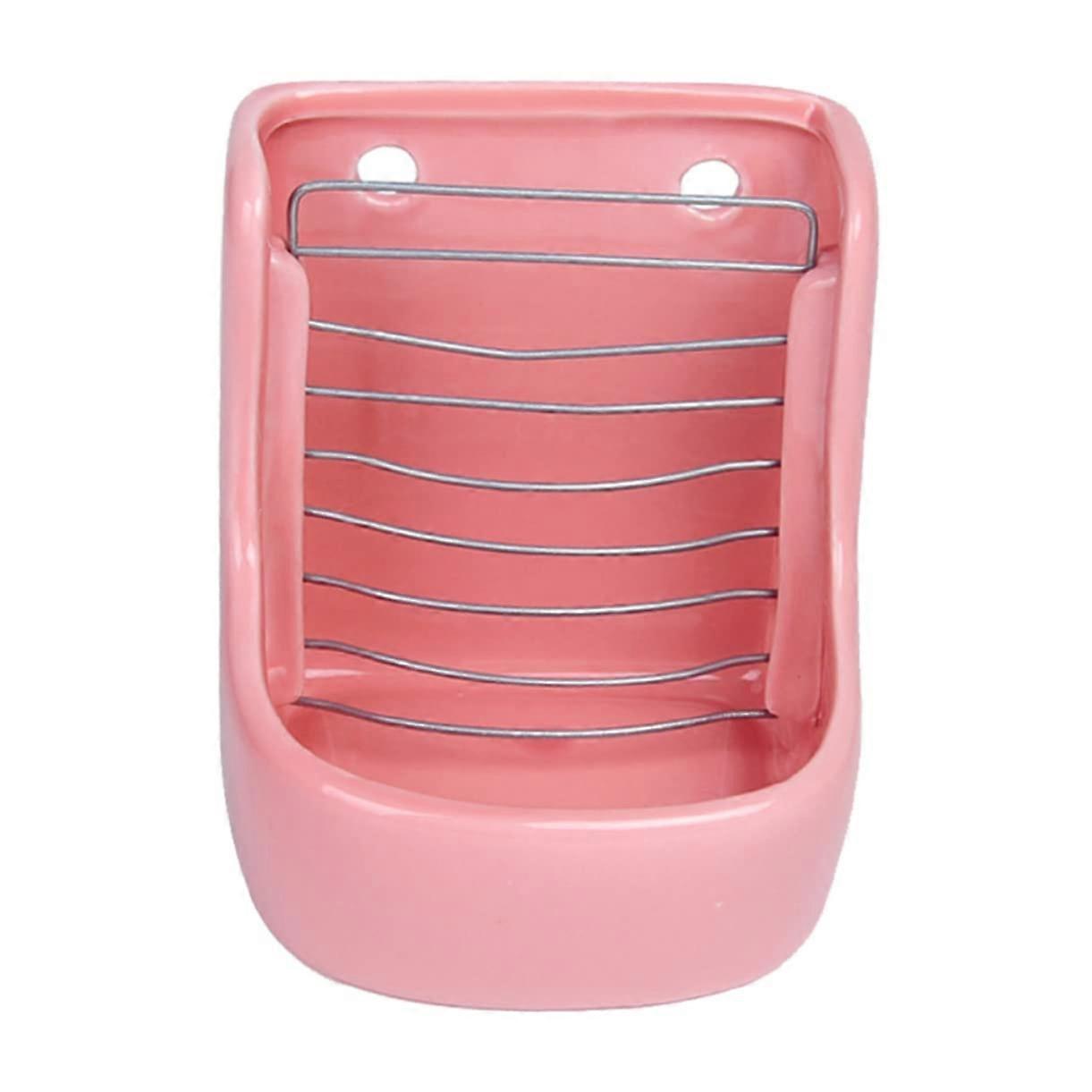 Ceramic Food Bowl for Chinchillas - Anti-Turn Design, Easy to Clean, Hay and Food Storage, 1pc, Colorful