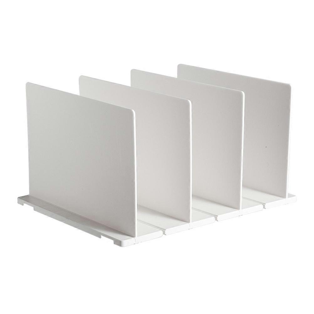 Closet Shelves Separators Plastic Organizer for Home Use 2Pcs White
