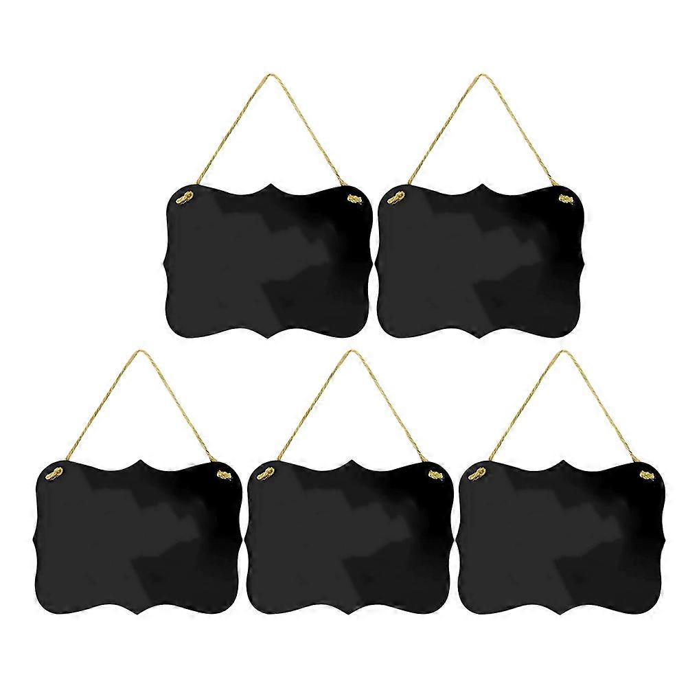 Black Chalkboard Signs Acrylic Message Boards for Hanging 10Pcs Set