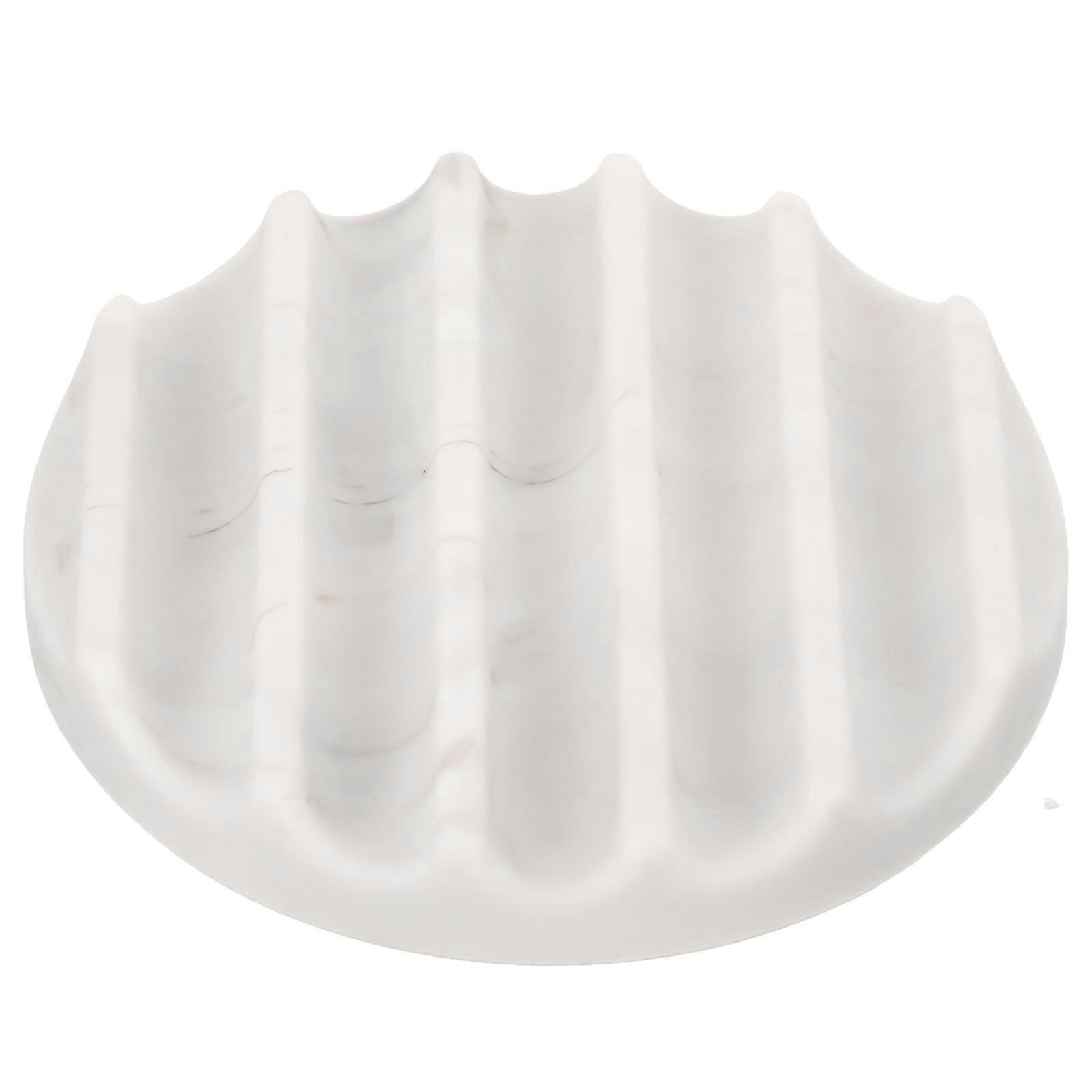 Bar Soap Draining Dish Round Silicone Soap Holder for Bathroom 15Pcs