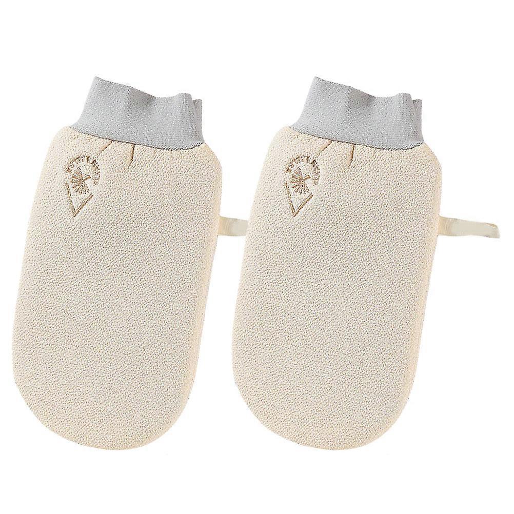 Bath Gloves Comfortable Bathing Gloves for Back Scrubbing 10Pcs Yellow