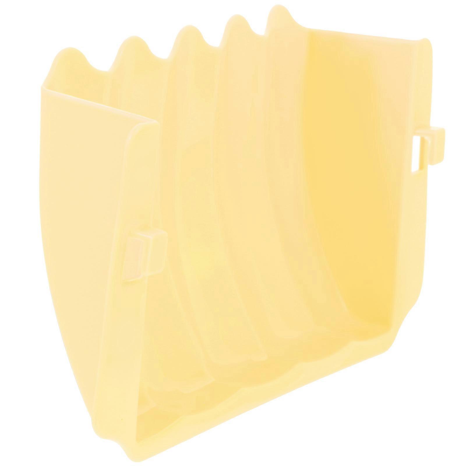 Hamster Feeding Rack 5Pcs Rabbit Feeder Indoor Pet Use Yellow 25X15.7X7CM Bite Prevention