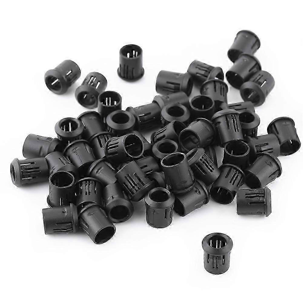 25-26 LED 50Pcs Lamp Socket Diode Holder Nylon Black Clip Bezel Mount