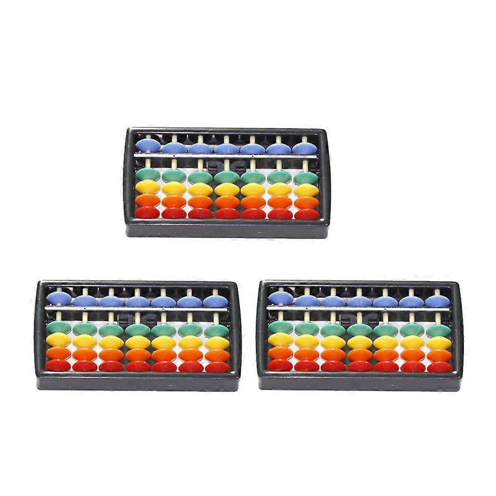 Colorful Abacus Plastic Arithmetic Tool for Kids 6Pcs Portable Kit