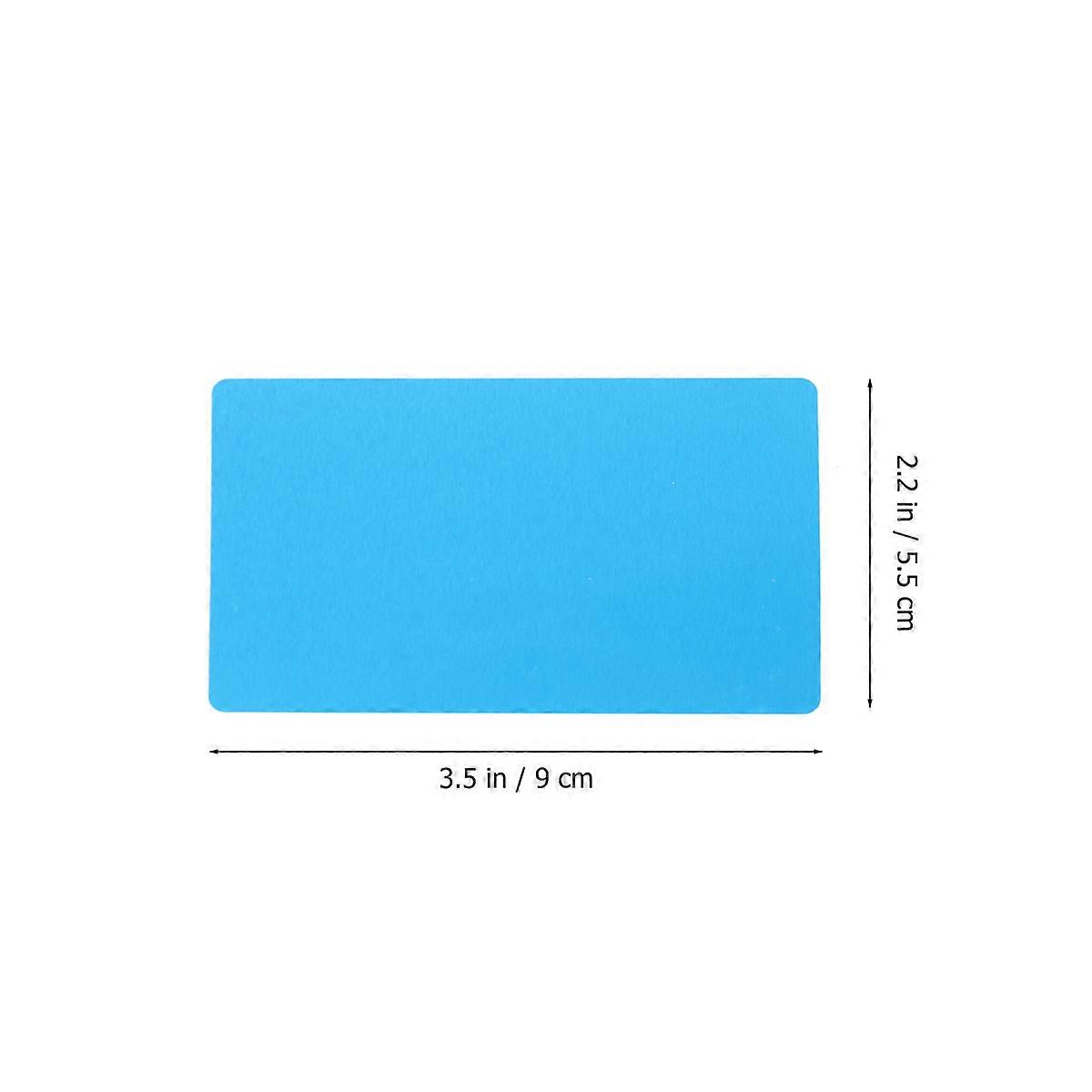 Anodized Aluminum Business Blank Plates 50Pcs Suitable For Office Use Available In Blue With Rounded Corners For Machine Engraver