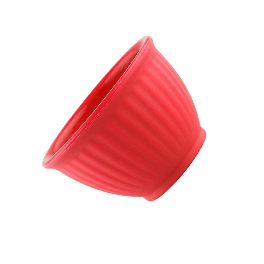 Silicone Facial Mask Bowl for Home Use 3Pcs Red Mixing Bowls