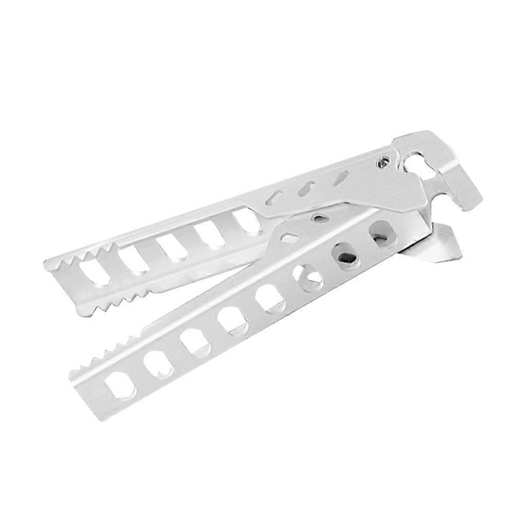 Camping Pot Clamp Kitchen Tool for Cooking 2Pcs Aluminum Silver