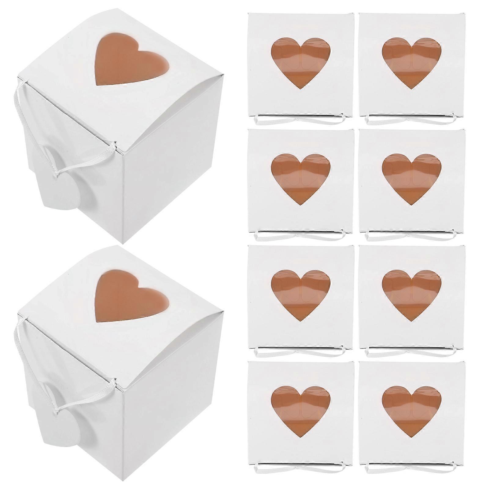 White Wedding Candy Box Paper Candy Box for Wrapping 100Pcs Portable