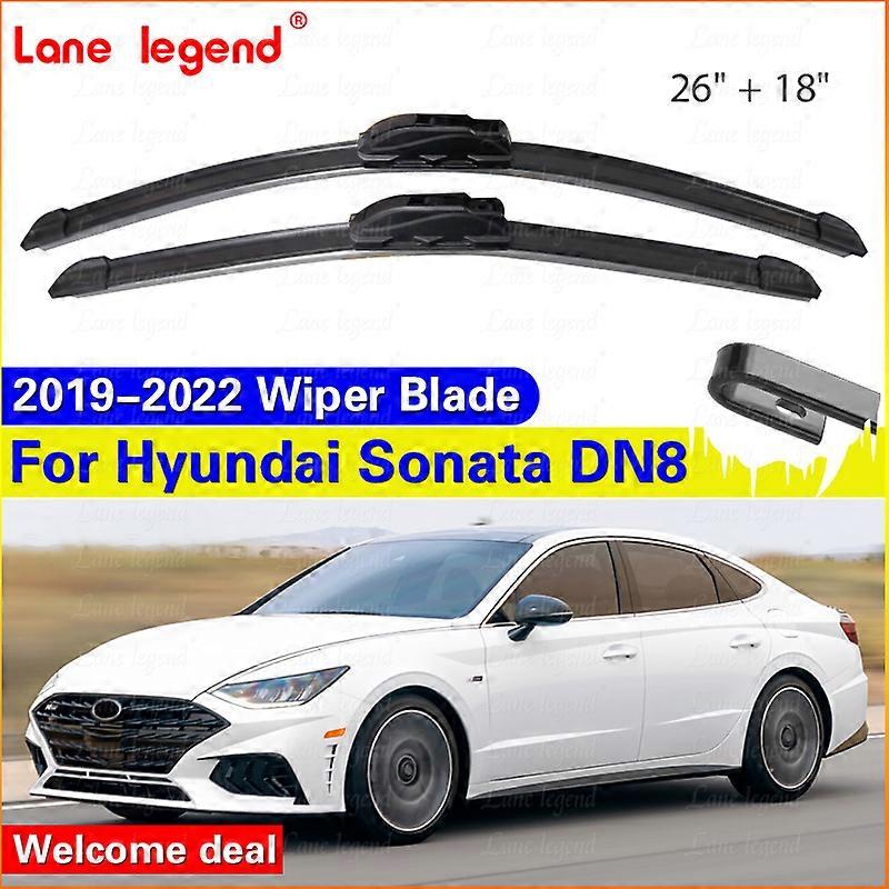 Applies to 2pcs For Hyundai Sonata DN8 2019 2020 2021 2022 Front Windscreen Wiper Blades Accessories Brushes Window Windshield 26"+18"