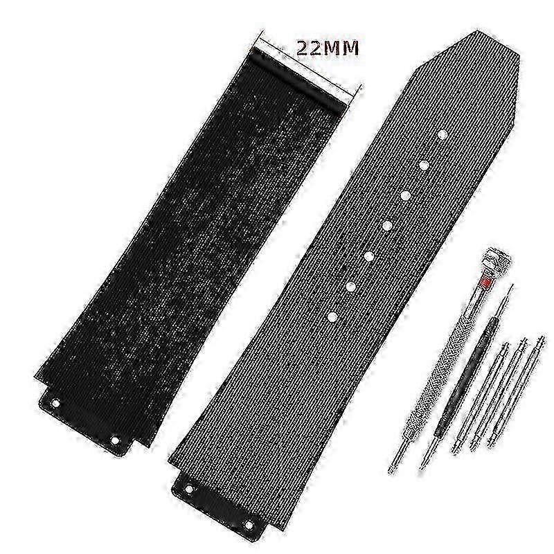Watchband ل Hublot Big Bang سيليكون 25 * 19 مم مقاوم للماء للرجال ووتش حزام سلسلة ووتش الملحقات المطاط سوار المعصم الأزرق أسود
